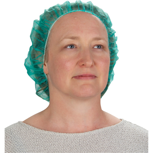Bonnets bouffants, Polypropyl&egrave;ne, 24", Vert Oxymax Inc