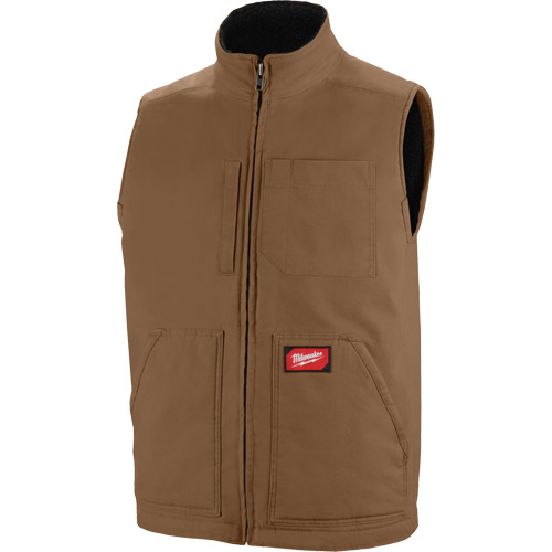 Veste doubl&eacute;e en sherpa ultra-r&eacute;sistante, Hommes, Petit, Brun Oxymax Inc