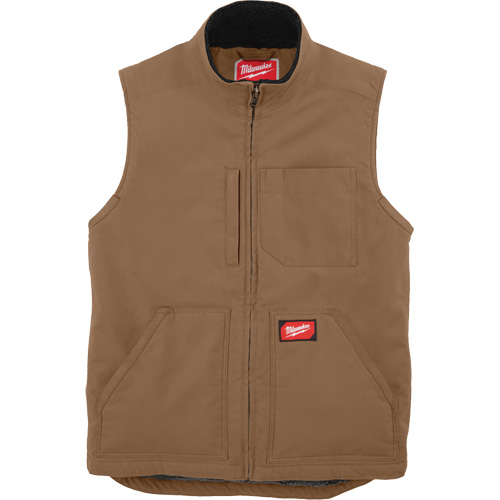 Veste doubl&eacute;e en sherpa ultra-r&eacute;sistante, Hommes, Petit, Brun Oxymax Inc