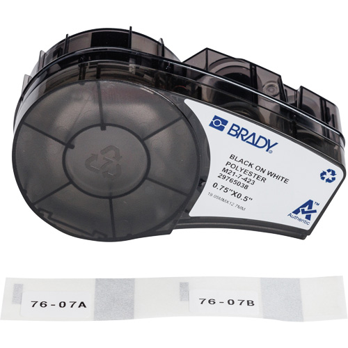 &eacute;tiquettes polyvalentes avec ruban pour environnements hostiles, Noir Oxymax Inc
