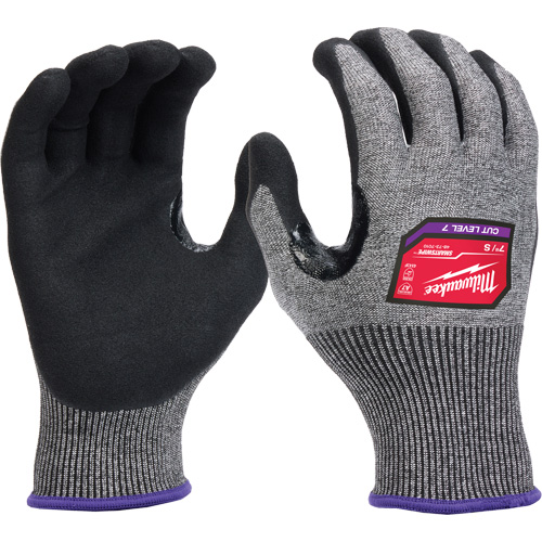 Gants enduits par trempage &agrave; dext&eacute;rit&eacute; &eacute;lev&eacute;e, Taille Petit, Calibre 18, Rev&ecirc;tement Nitrile, Enveloppe en Nylon/Poly&eacute;thyl&egrave;ne/Tungst&egrave;ne, ASTM ANSI niveau A7/EN 388 niveau 4 Oxymax Inc