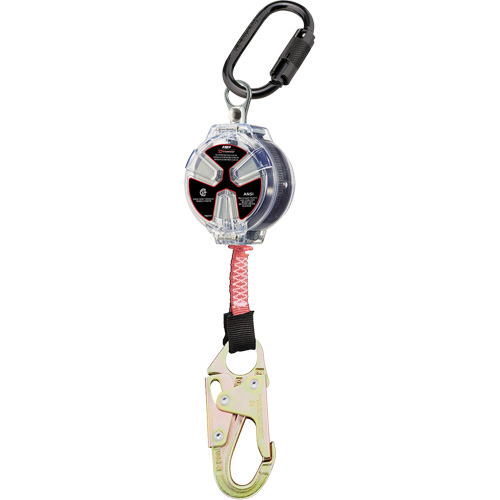 Dynamic Small Snap Hook Self-Retracting Lifeline, 6', Polyester, Swivel Oxymax Inc