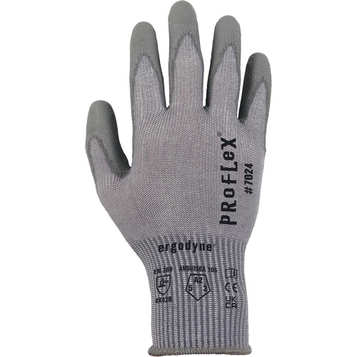 Gants r&eacute;sistant &agrave; la coupe Proflex 7024, Taille Petit, Calibre 13, Rev&ecirc;tement Polyur&eacute;thane, Enveloppe en Polyester/PEHP/Spandex, ASTM ANSI niveau A2/EN 388 niveau B Oxymax Inc