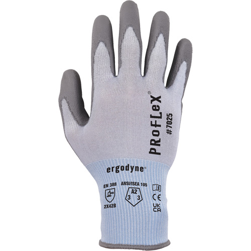 Gants r&eacute;sistant &agrave; la coupe Proflex 7025, Taille Petit, Calibre 18, Rev&ecirc;tement Polyur&eacute;thane, Enveloppe en Nylon/PEHP/Spandex, ASTM ANSI niveau A2/EN 388 niveau B Oxymax Inc