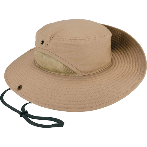 Chapeau l&eacute;ger de forestier Chill-Its 8936 avec panneau en maille, Khaki Oxymax Inc