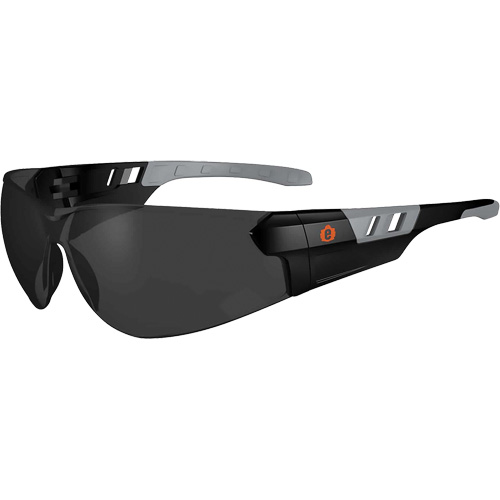 Skullerz SAGA Frameless Safety Glasses, Smoke Lens, Anti-Fog/Anti-Scratch, ANSI Z87+/Meets/Exceeds CSA Z94.3 Oxymax Inc