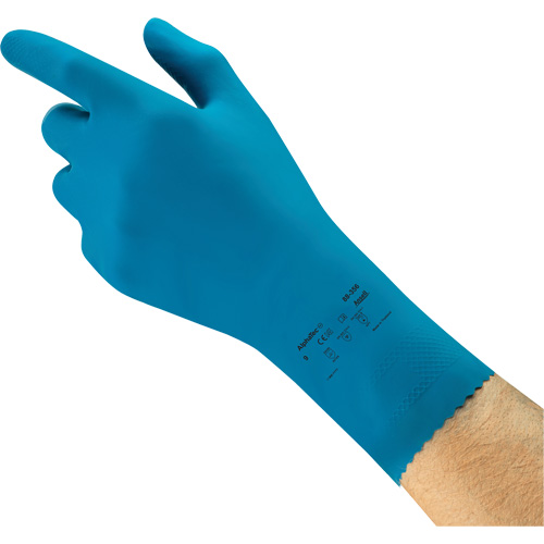 AlphaTec&reg; 88-356 Chemical-Resistant Food-Processing Gloves, Size 7, 12" L, Rubber Latex, 17-mil Oxymax Inc