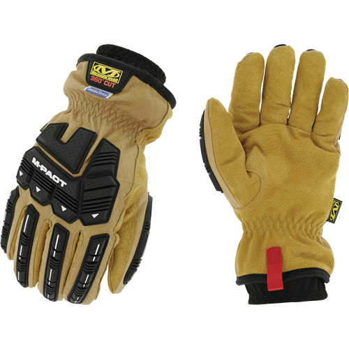 Coldwork Waterproof M-Pact&reg; Driver Gloves, 8, Grain Leather Palm, Elastic Cuff Oxymax Inc
