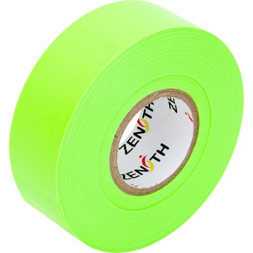 Flagging Tape, 1.1875" W x 164' L, Fluorescent Green Oxymax Inc