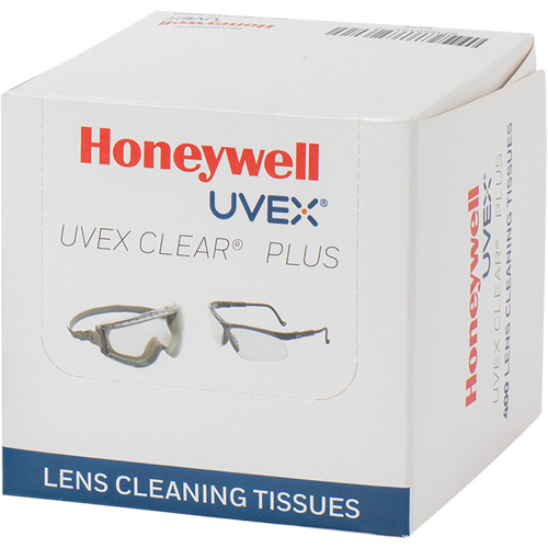 Serviette pour lentilles Uvex Clear Plus, 4,125" x 3,96" Oxymax Inc