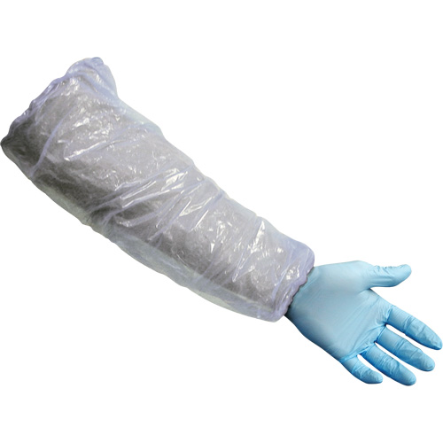 Sleeves, 16" long, Polyethylene, White Oxymax Inc