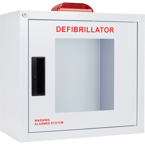 Grande armoire standard pour DEA avec alarme & stroboscope, Zoll AED Plus/Zoll AED 3/Cardio-Science/Physio-Control Pour, Non m&eacute;dical Oxymax Inc