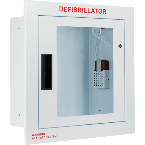 Grande armoire enti&egrave;rement encastr&eacute;e avec alarme, Zoll AED Plus/Zoll AED 3/Cardio-Science/Physio-Control Pour, Non m&eacute;dical Oxymax Inc
