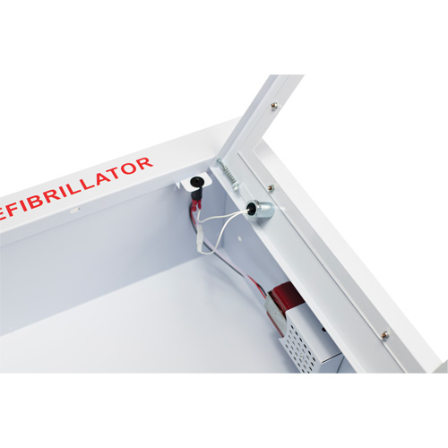 Grande armoire semi-encastr&eacute;e avec alarme, Zoll AED Plus/Zoll AED 3/Cardio-Science/Physio-Control Pour, Non m&eacute;dical Oxymax Inc