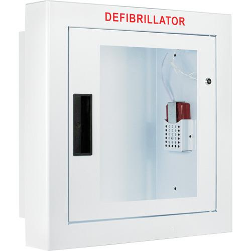 Grande armoire semi-encastr&eacute;e avec alarme, Zoll AED Plus/Zoll AED 3/Cardio-Science/Physio-Control Pour, Non m&eacute;dical Oxymax Inc