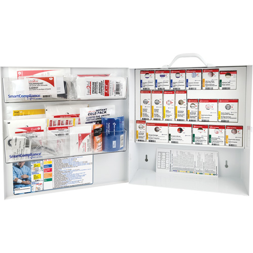 SmartCompliance&reg; First Aid Cabinet, Meets CSA Z1220-17 Type 3 High-Risk Environment, Small (2-25 Workers) Oxymax Inc