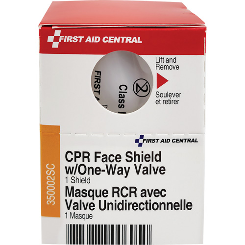 Recharge de visi&egrave;re RCR avec soupape unidirectionnelle SmartCompliance, Masque &agrave; usage unique, Classe 2 Oxymax Inc
