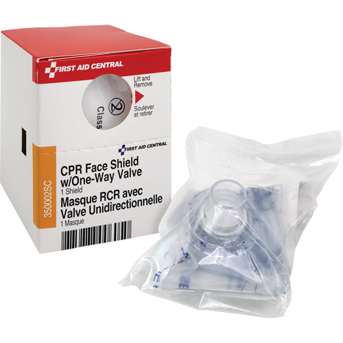 Recharge de visi&egrave;re RCR avec soupape unidirectionnelle SmartCompliance, Masque &agrave; usage unique, Classe 2 Oxymax Inc