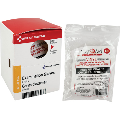 Recharge de gants d'examen SmartCompliance, Vinyle, Sans poudre, Transparent, Classe 2 Oxymax Inc
