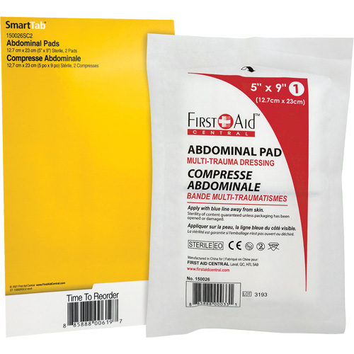 Recharge tampons pour trauma abdominal SmartCompliance Oxymax Inc