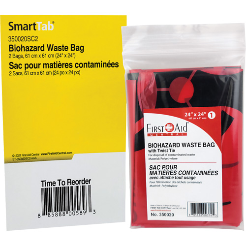 Recharge de sacs &agrave; d&eacute;chets SmartCompliance, Biorisque, 24" lo x 24" la Oxymax Inc