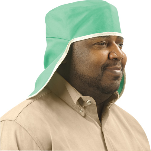 Chapeau avec couvre-nuque en coton ignifug&eacute; Weldlite, Taille unique, Vert Oxymax Inc