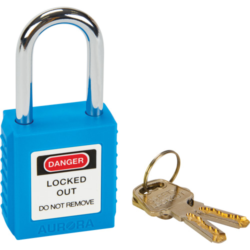 Lock for Lockouts, Safety Padlock, Keyed Different, Thermoplastic, 1-1/2" Width Oxymax Inc