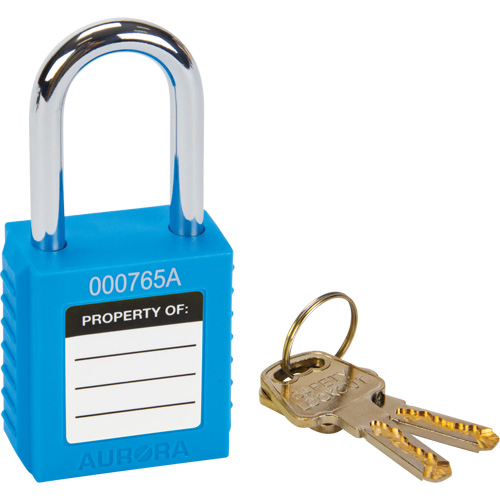 Lock for Lockouts, Safety Padlock, Keyed Different, Thermoplastic, 1-1/2" Width Oxymax Inc