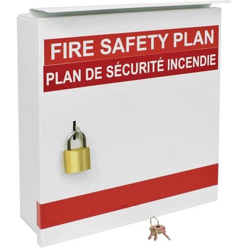 Boîte pour plan de s&eacute;curit&eacute; en cas d'incendie Oxymax Inc