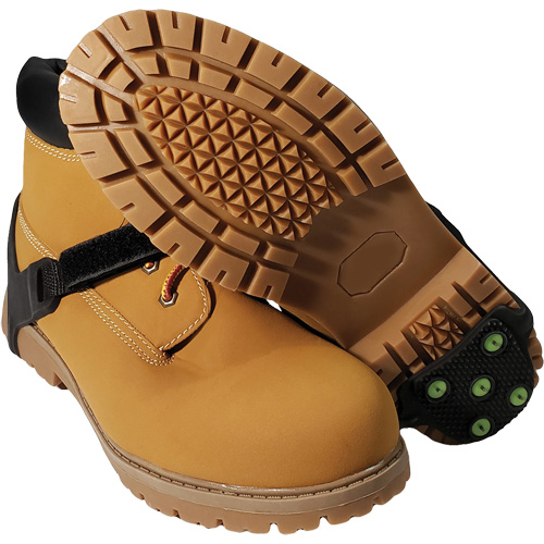Icetred Heel Traction Device, Rubber/Tungsten Carbide, Stud Traction, One Size Oxymax Inc