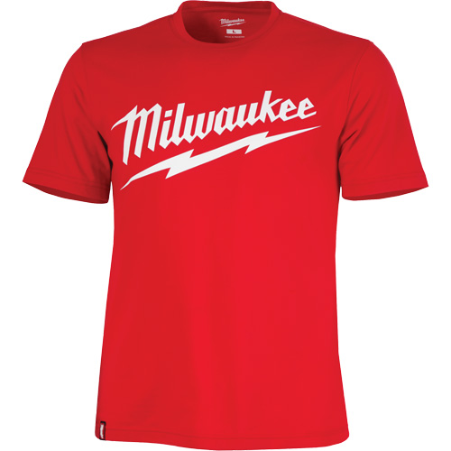 Heavy-Duty Short-Sleeved T-Shirt with Milwaukee&reg; Logo, Men's, Small, Red Oxymax Inc