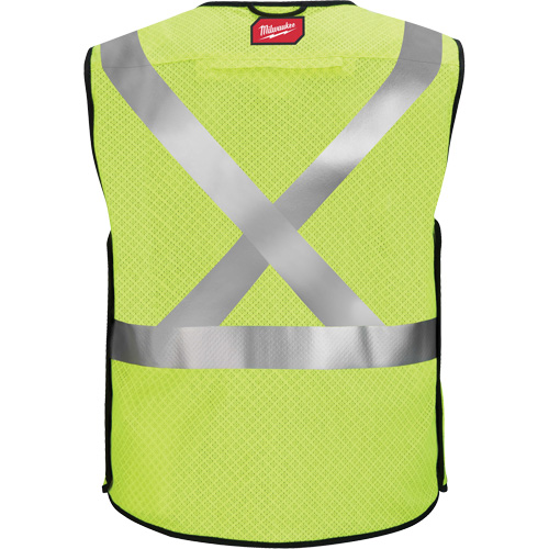 Gilet de s&eacute;curit&eacute; &agrave; maille d&eacute;tachable, Noir/Jaune lime haute visibilit&eacute;, Moyen/Petit Oxymax Inc