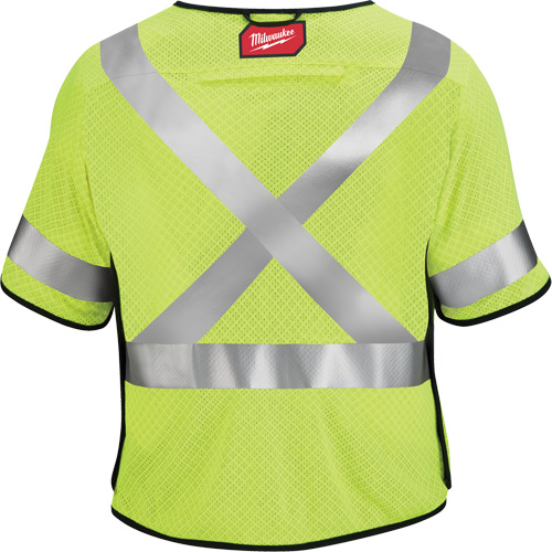 Gilet de s&eacute;curit&eacute; &agrave; maille d&eacute;tachable, Noir/Jaune lime haute visibilit&eacute;, Moyen/Petit Oxymax Inc
