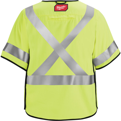 Gilet de s&eacute;curit&eacute; &agrave; maille d&eacute;tachable, Noir/Jaune lime haute visibilit&eacute;, Moyen/Petit Oxymax Inc