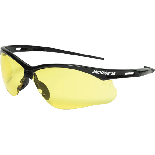 Safety Glasses, Amber Lens, Anti-Scratch, ANSI Z87+/Meets/Exceeds CSA Z94.3 Oxymax Inc