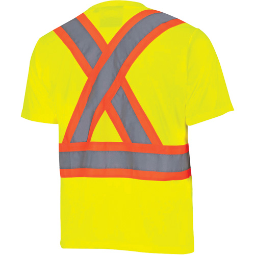 6991 Chandail de s&eacute;curit&eacute; en il-de-perdrix, Polyester, 3T-Grand, Jaune lime haute visibilit&eacute; Oxymax Inc