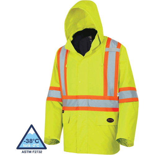 5633 Manteau 3 en 1 The Rock, Jaune lime haute visibilit&eacute;, T-petit Oxymax Inc
