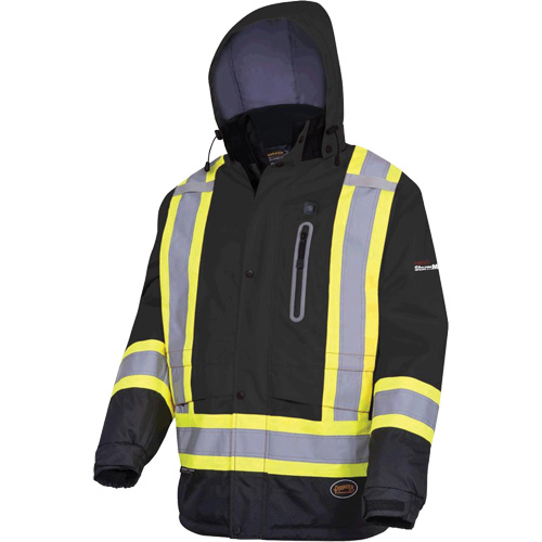 5409 Veste imperm&eacute;able &agrave; isolation thermique, Hommes, Petit, Noir Oxymax Inc