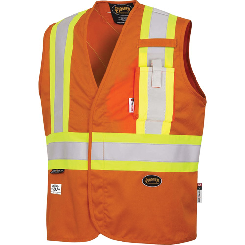 7728 Veste r&eacute;sistante aux arcs &eacute;lectriques FR-Tech, Petit, Orange haute visibilit&eacute;, 10 cal/cm² Oxymax Inc