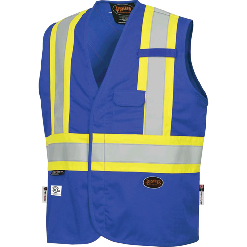 7730 FR-Tech&reg; Flame-Resistant Arc Safety Vest, Small, Royal Blue, 10 cal/cm² Oxymax Inc