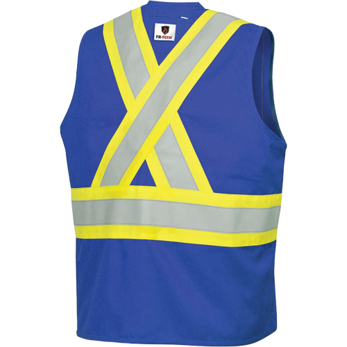 7730 FR-Tech&reg; Flame-Resistant Arc Safety Vest, Small, Royal Blue, 10 cal/cm² Oxymax Inc
