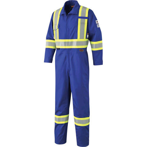 7704 FR-Tech&reg; High-Visibility Coveralls, Size 42, Royal Blue, 10 cal/cm²/9.7 cal/cm² Oxymax Inc