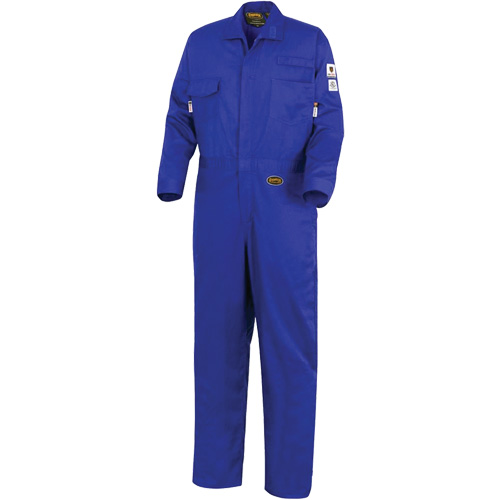 7779 FR-Tech&reg; 88/12 Arc Rated Flame Resistant Coveralls, Size 48, Royal Blue Oxymax Inc