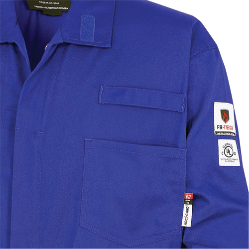 7779 FR-Tech&reg; 88/12 Arc Rated Flame Resistant Coveralls, Size 48, Royal Blue Oxymax Inc