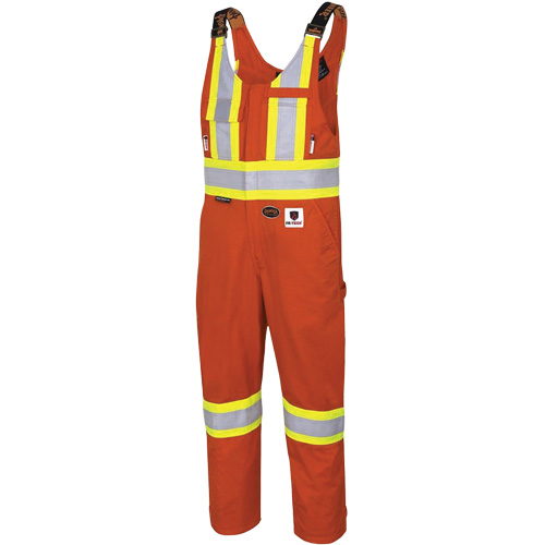 7712 FR-Tech&reg; Flame-Resistant Overalls, Small, High Visibility Orange Oxymax Inc