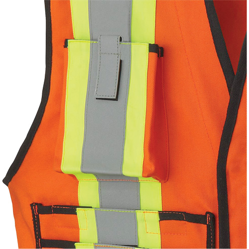 7732 Veste d'arpenteur ignifuge et r&eacute;sistant aux arcs &eacute;lectriques FR-Tech, Petit, Orange haute visibilit&eacute;, 9,7 cal/cm² Oxymax Inc
