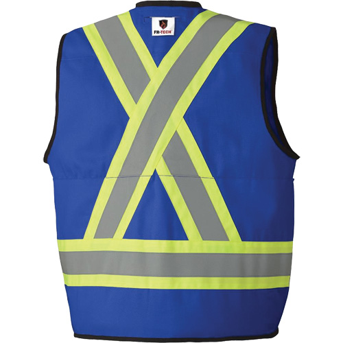 7733 Veste d'arpenteur ignifuge et r&eacute;sistant aux arcs &eacute;lectriques FR-Tech, Petit, Bleu royal, 9,7 cal/cm² Oxymax Inc