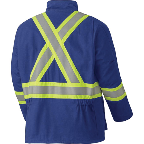 5523 Manteau de s&eacute;curit&eacute; ignifuge, Petit, Bleu royal, 58 cal/cm² Oxymax Inc