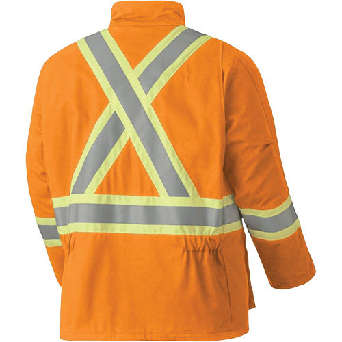 5533 Manteau de s&eacute;curit&eacute; ignifuge, Petit, Orange haute visibilit&eacute;, 58 cal/cm² Oxymax Inc