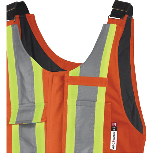 5534A Flame-Resistant Quilted Safety Overalls, Small, Orange Oxymax Inc